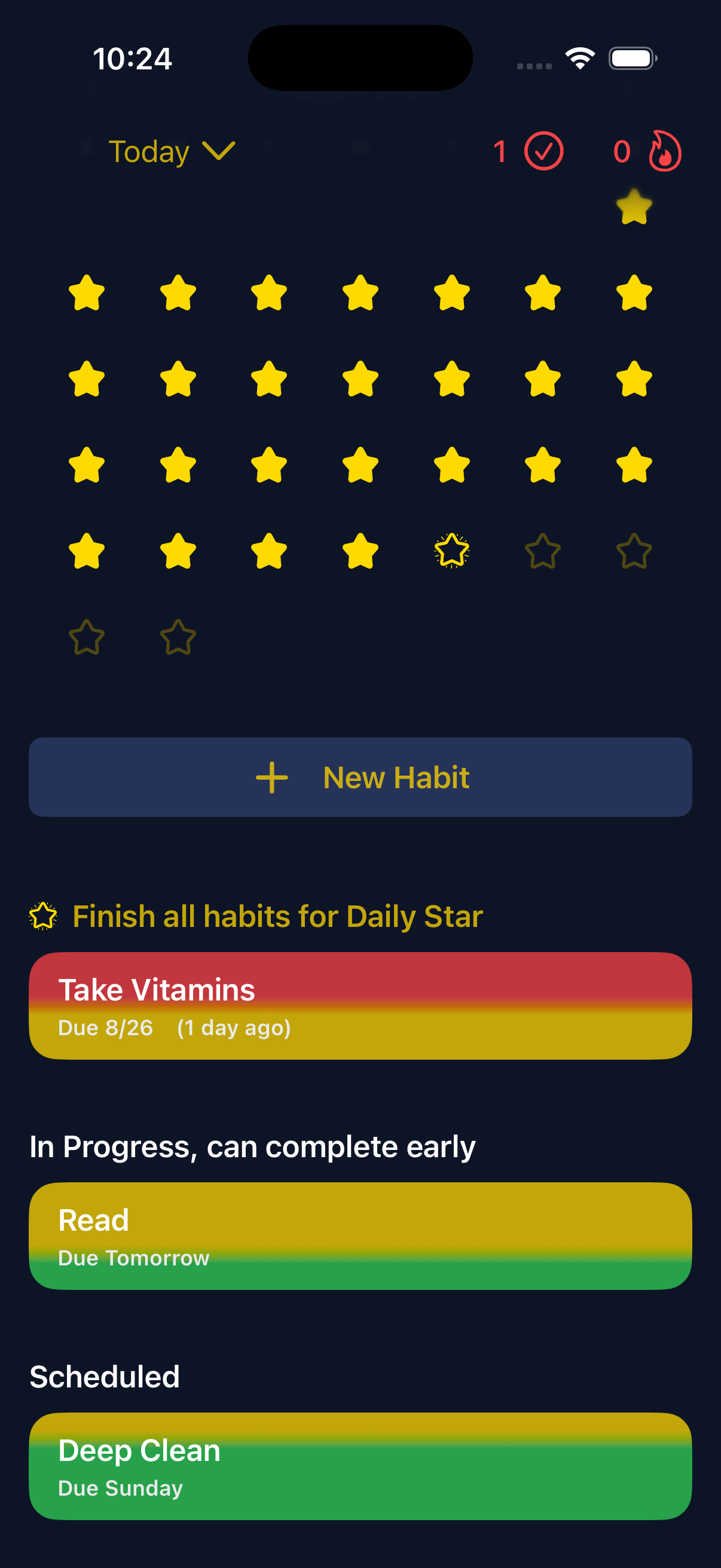 Habit Categories
