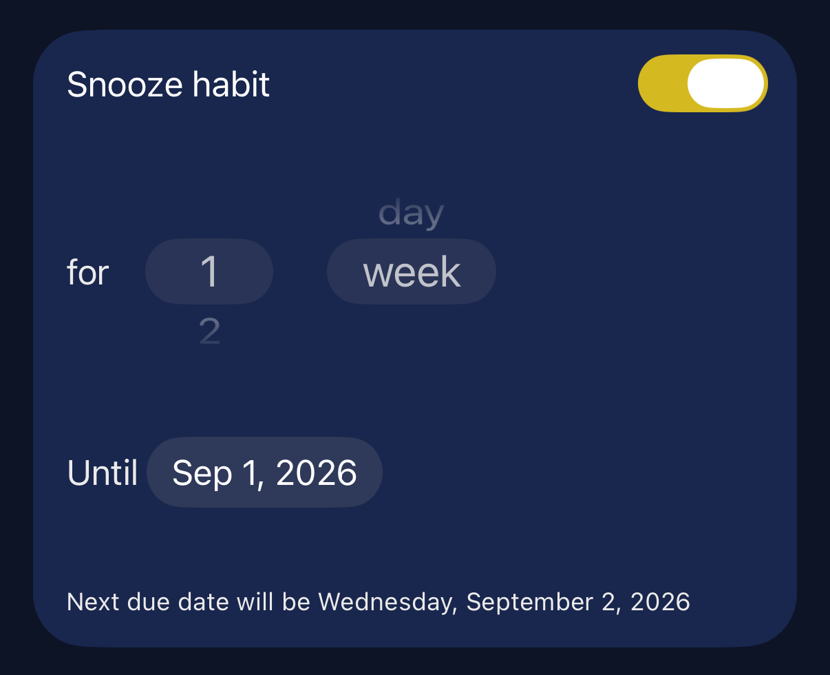 Snooze Habit