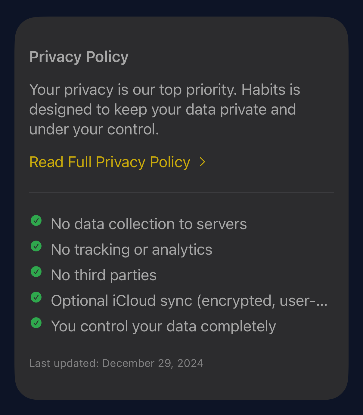 Privacy Policy